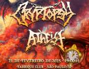 Cryptopsy E Atheist Unica Apresentacao No Brasil
