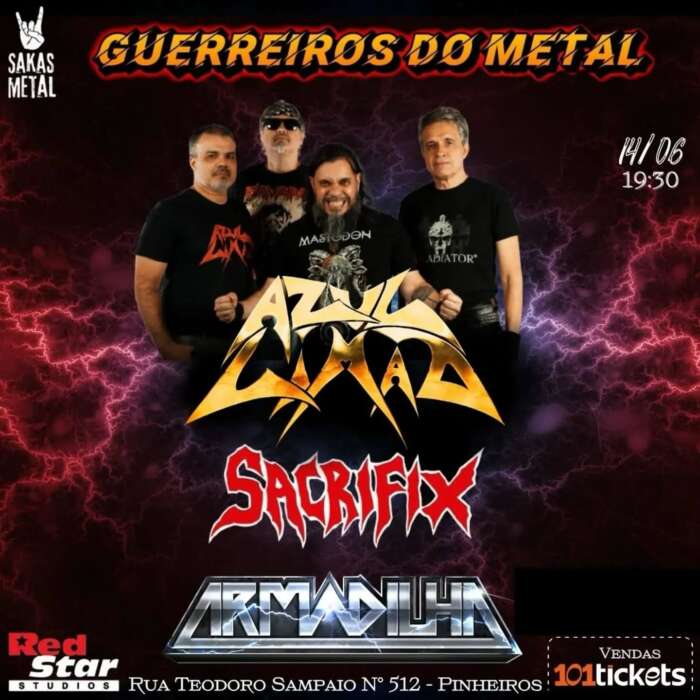 Guerreiros Do Metal Evento Azul Limao 2025