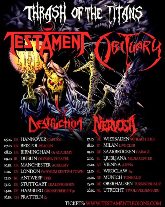Nervosa Thrash If The Titans Tour
