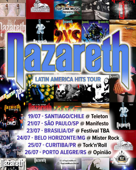 Nazareth Brasil Tour 2026 By Top Link Music