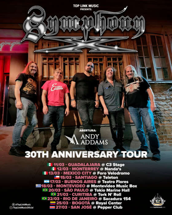 Symphony X Tour Top Link Music