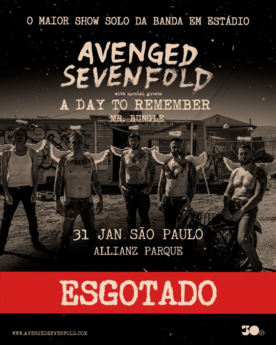Avenged Sevenfold Esgotado