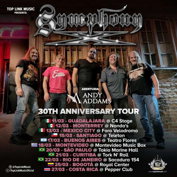 Symphony X Tour Top Link Music