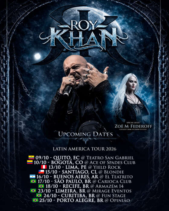 Roy Khan America Latina Tour 2026