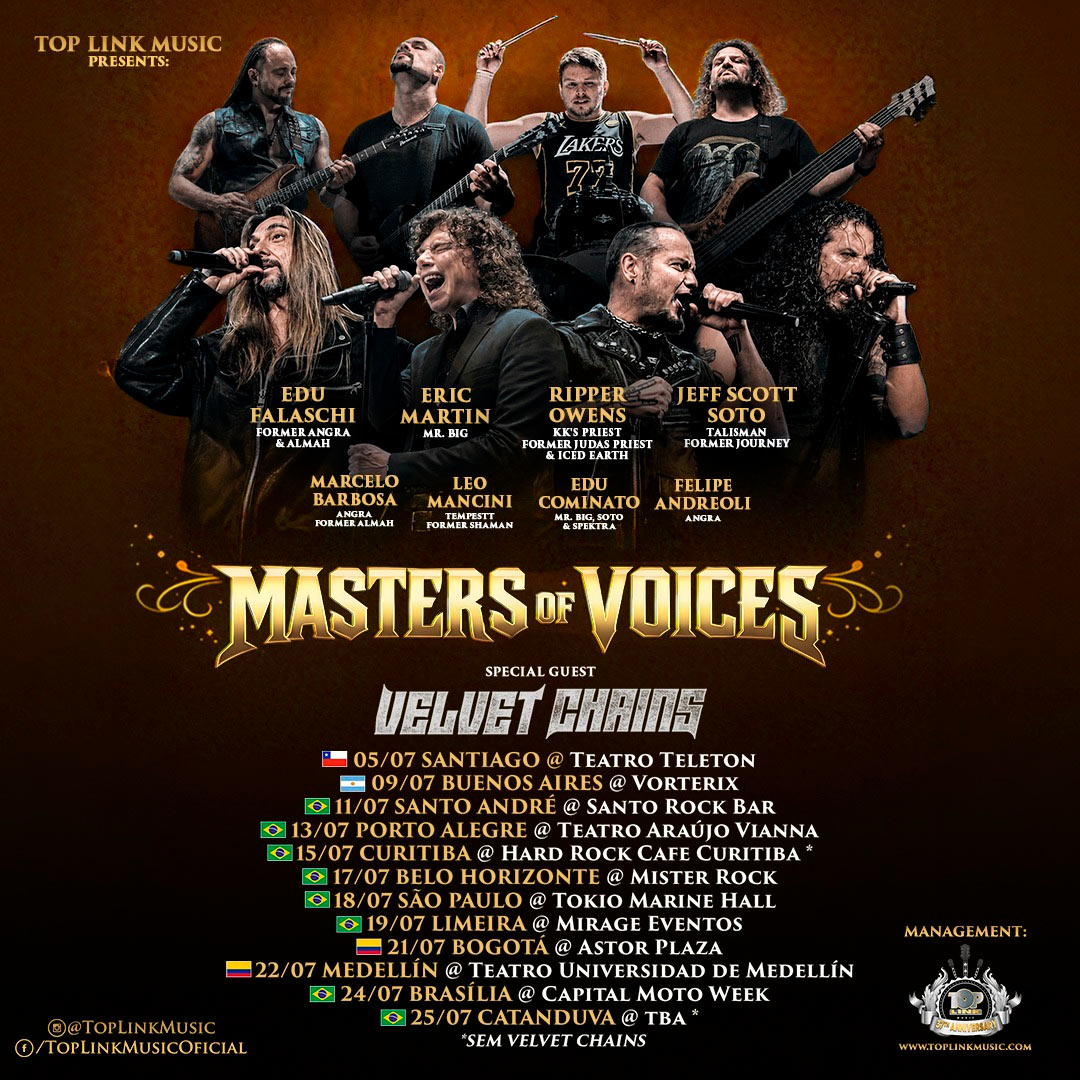 Eric Martin destaca força do Masters of Voices: “São vocalistas que comandam milhares de pessoas”
